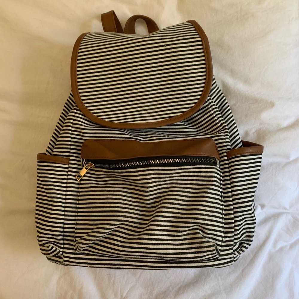 Ardene stripped backpack